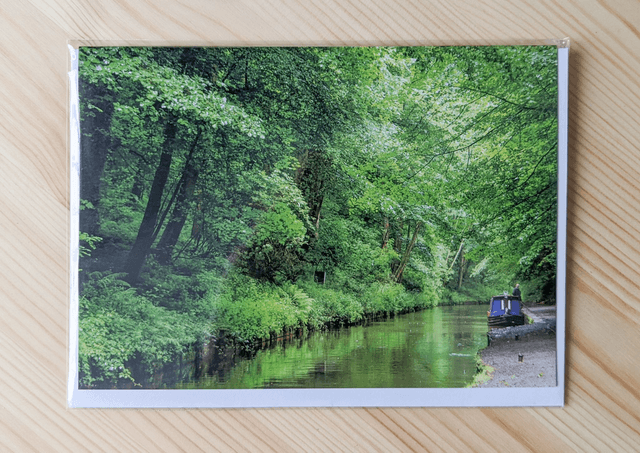 Narrow Boat Blank Card