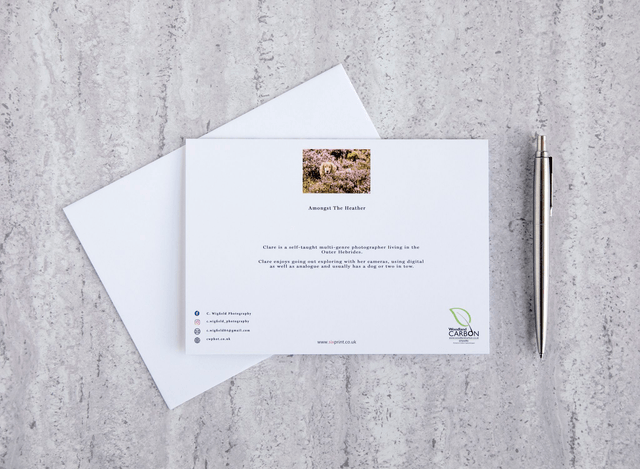 Amongst The Heather Blank Card