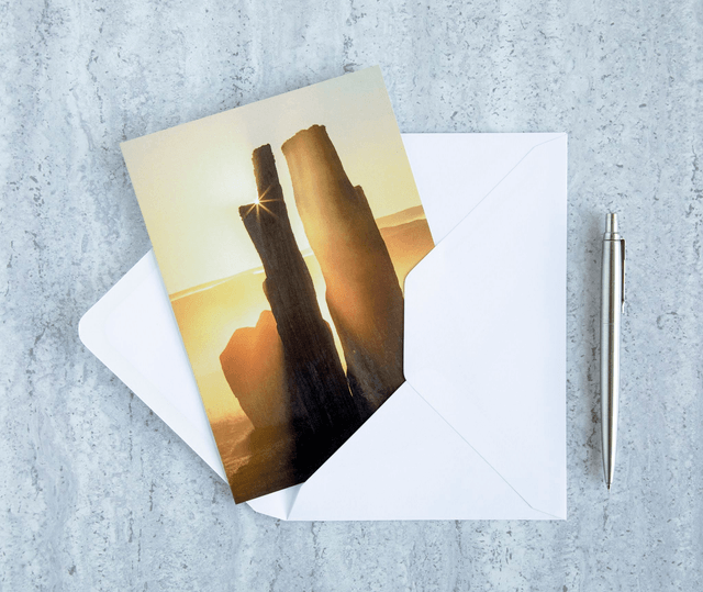 Sunrise at Callanish III Blank Card