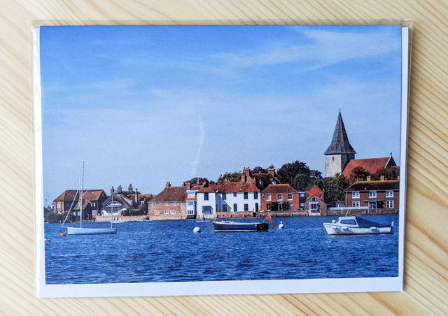 Bosham Harbour Blank Card