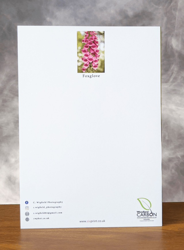 Foxglove Blank Card