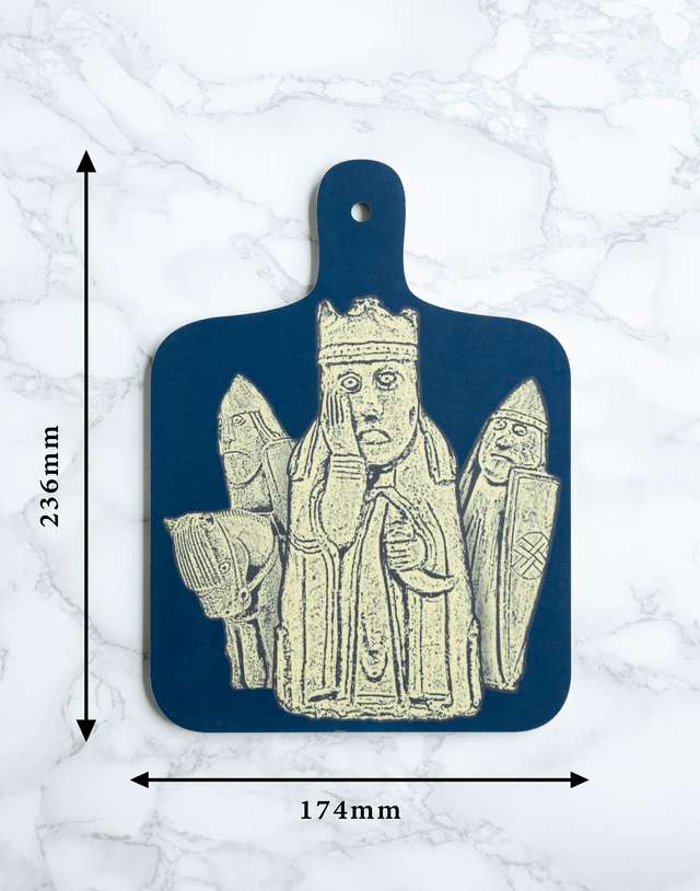 Lewis Chessmen Mini Chopping Board - Tweed Reverse