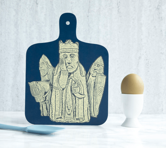Lewis Chessmen Mini Chopping Board - Tweed Reverse