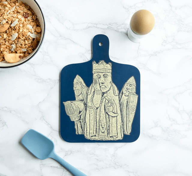 Lewis Chessmen Mini Chopping Board - Tweed Reverse
