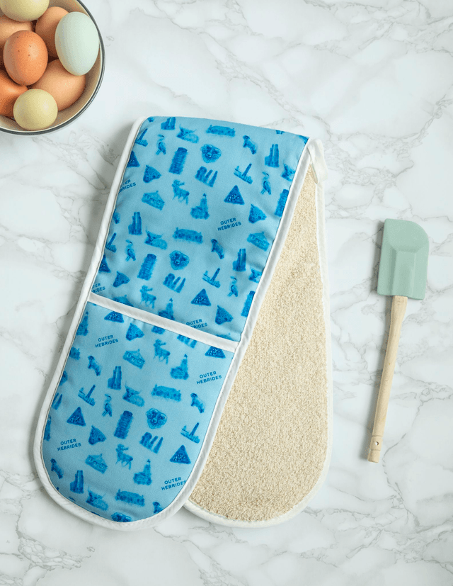 Outer Hebrides Double Oven Gloves