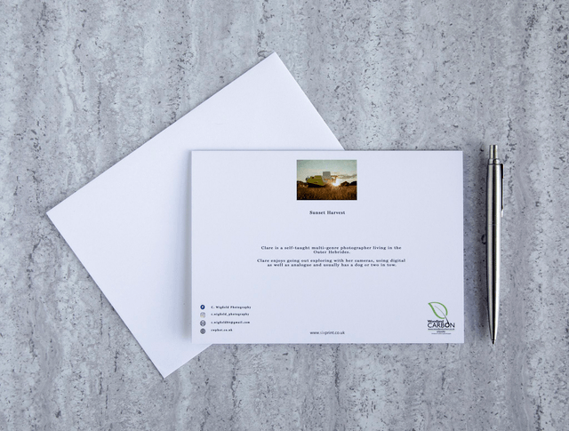 Sunset Harvest Blank Card