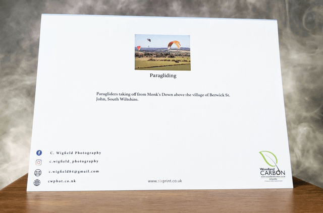 Paragliding Blank Card
