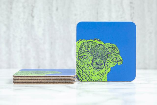 Baa Ram Ewe! Single Coaster