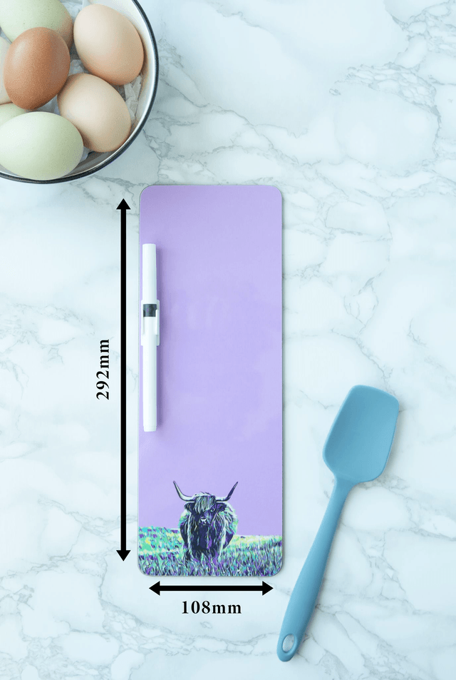 Highland Cow Magnetic Memo Board