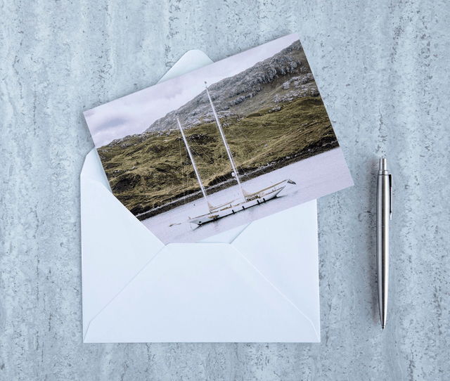 Anchored in Tarbert Blank Card