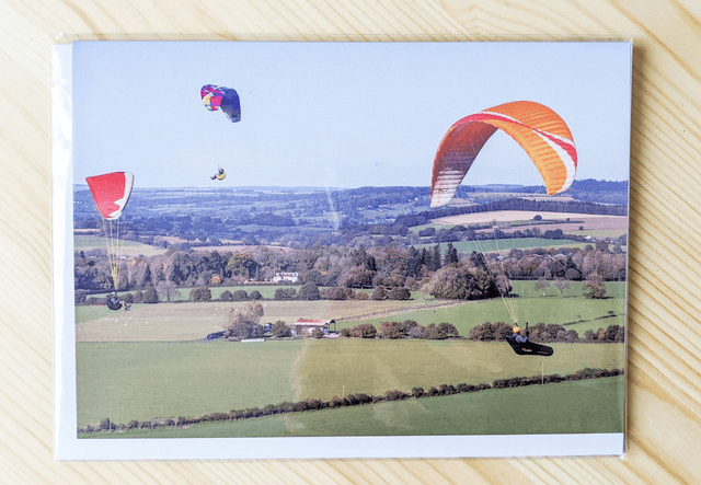 Paragliding Blank Card