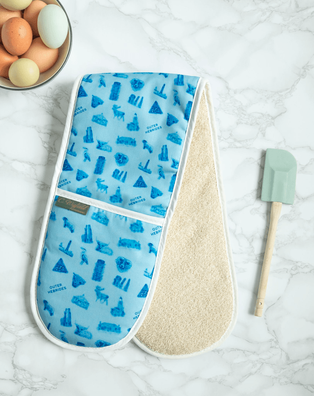 Outer Hebrides Double Oven Gloves