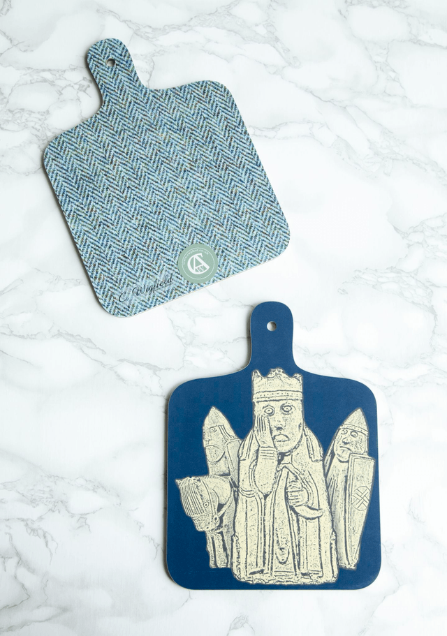 Lewis Chessmen Mini Chopping Board - Tweed Reverse