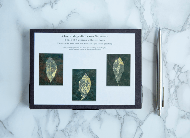 Magnolia Leaves Blank Note Cards x6