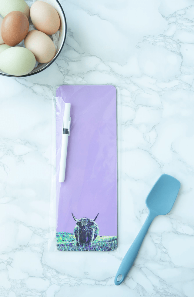 Highland Cow Magnetic Memo Board
