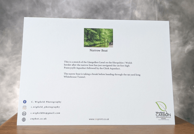 Narrow Boat Blank Card