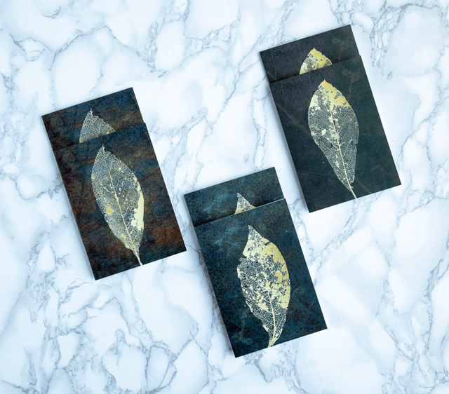 Magnolia Leaves Blank Note Cards x6