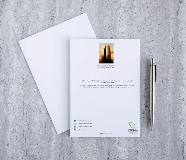 Sunrise at Callanish III Blank Card
