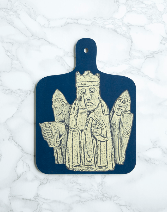 Lewis Chessmen Mini Chopping Board - Tweed Reverse
