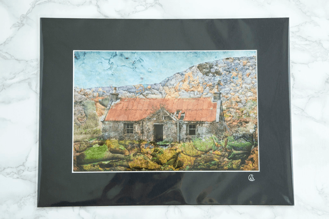 Old Croft House Mounted Print