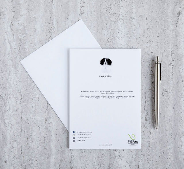 Black & White Blank Card