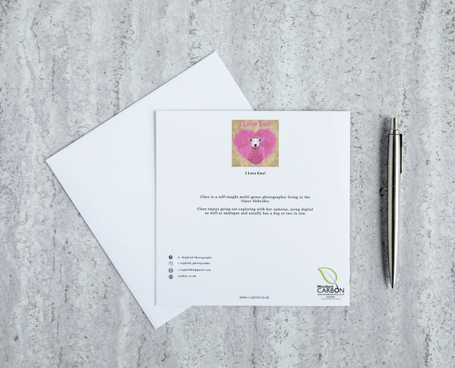 I Love Ewe! Blank Card