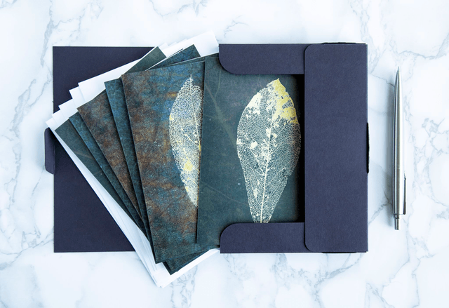 Magnolia Leaves Blank Note Cards x6