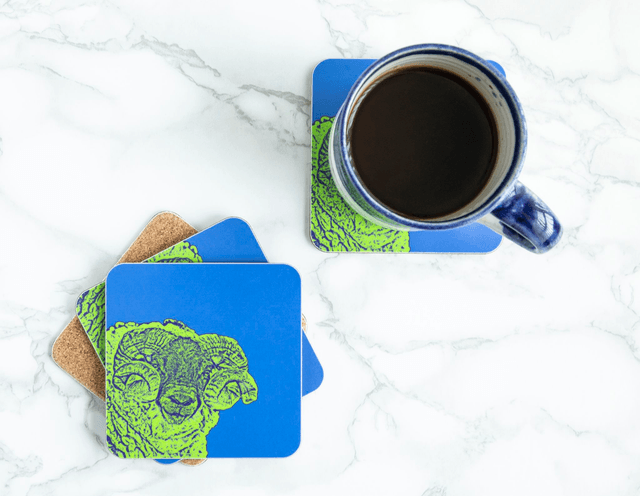 Baa Ram Ewe! Single Coaster
