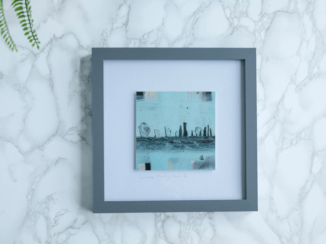 Calanais Standing Stones II Mixed Media Original 