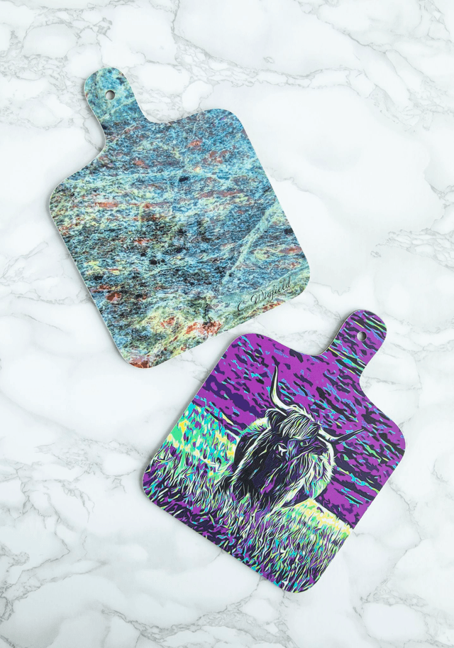 Heilan Coo Mini Chopping Board - Gneiss Reverse