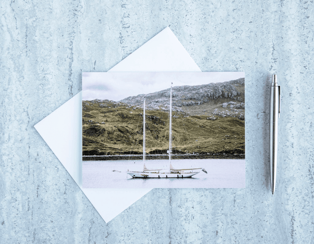 Anchored in Tarbert Blank Card