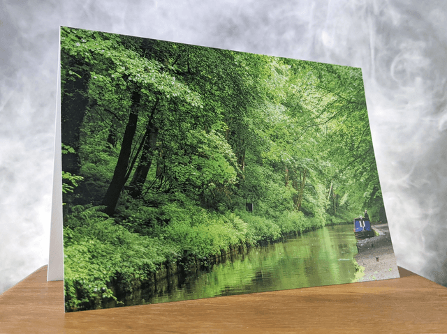 Narrow Boat Blank Card