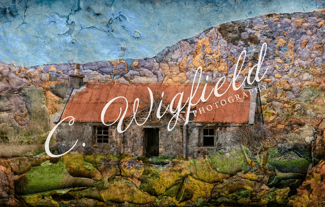 Old Croft House Mounted Print