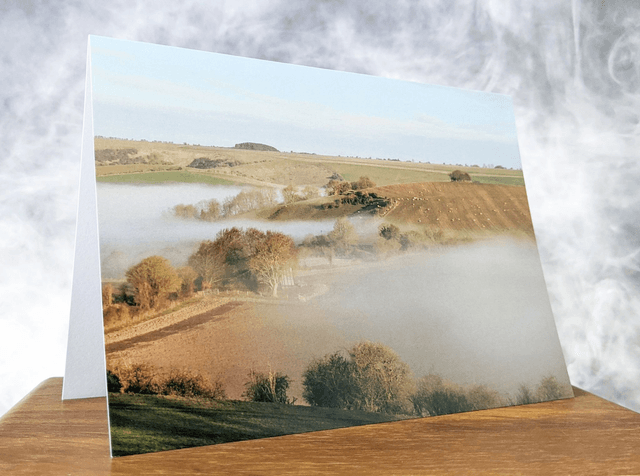 Misty Morning Blank Card