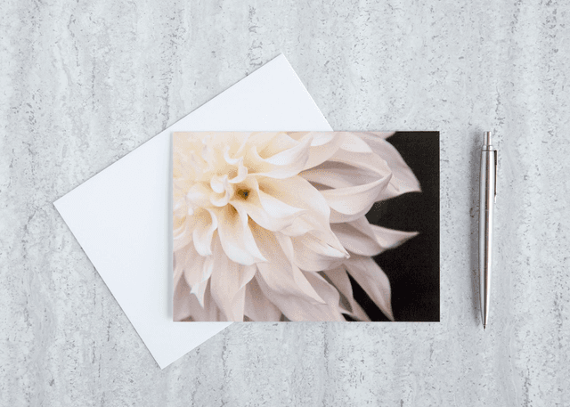 Dahlia Blank Card