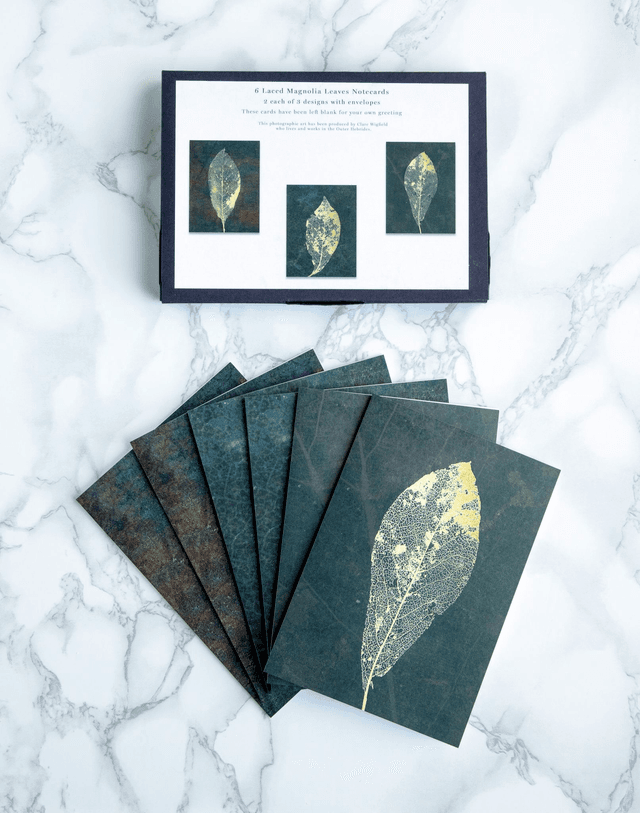 Magnolia Leaves Blank Note Cards x6