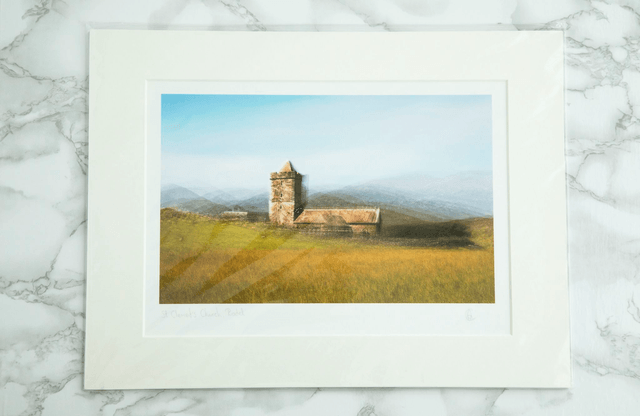 St Clements Church, Rodel Mounted Print